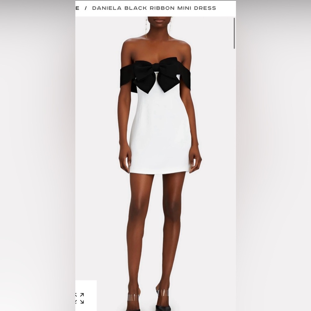 Twin Archives Daniela Black Ribbon Mini Dress